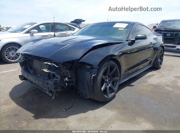 1FA6P8CF4J5164558 2018 FORD MUSTANG Black Przód lewy