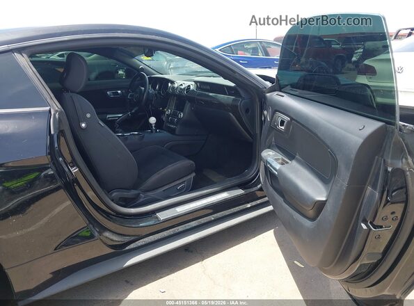 1FA6P8CF4J5164558 2018 FORD MUSTANG Black Widok wnętrza z przodu