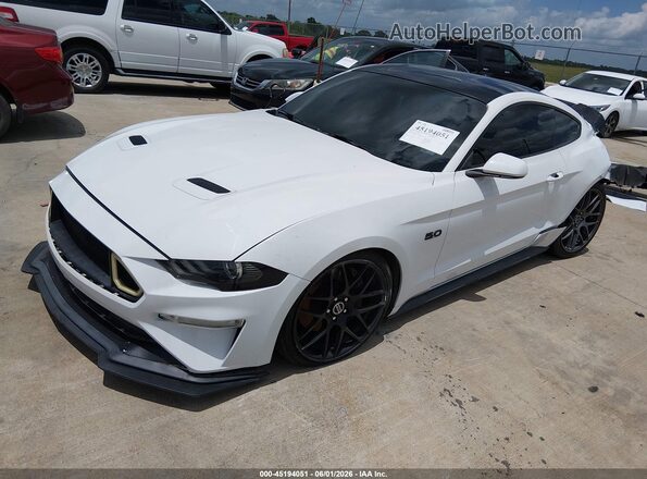 1FA6P8CF4L5126699 2020 FORD MUSTANG White Առջևի ձախ երեք քառորդ տեսարան