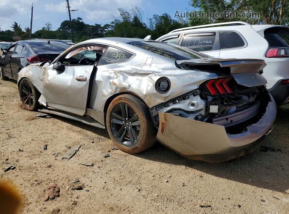 1FA6P8CF4R5408124 2024 FORD MUSTANG Silver Tył lewy