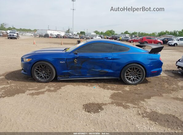 1FA6P8CF5H5212093 2017 FORD MUSTANG Blue სალონის 360-გრადუსიანი ხედი