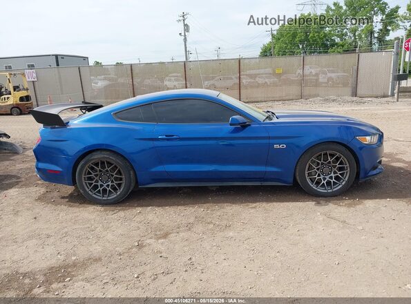 1FA6P8CF5H5212093 2017 FORD MUSTANG Blue უკანა სალონის ხედი