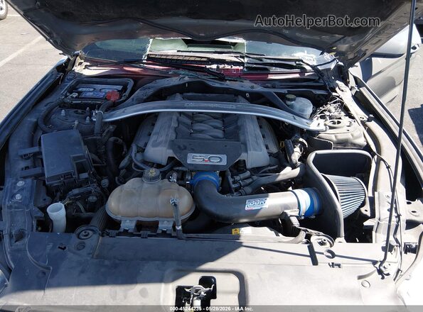 1FA6P8CF5H5257065 2017 FORD MUSTANG Серый Вид сзади