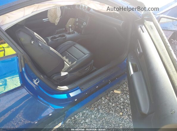1FA6P8CF5H5262797 2017 FORD MUSTANG Blue Vista interior delantera
