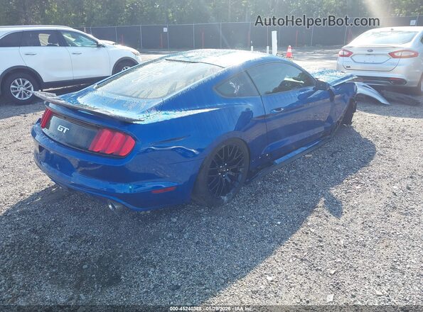 1FA6P8CF5H5262797 2017 FORD MUSTANG Blue Trasero derecho