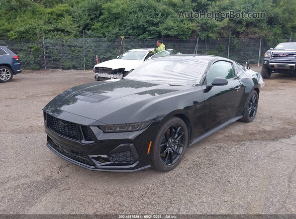 1FA6P8CF5S5415668 2025 FORD MUSTANG Black Передня ліва чверть