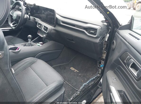 1FA6P8CF5S5415668 2025 FORD MUSTANG Black Вид салону спереду