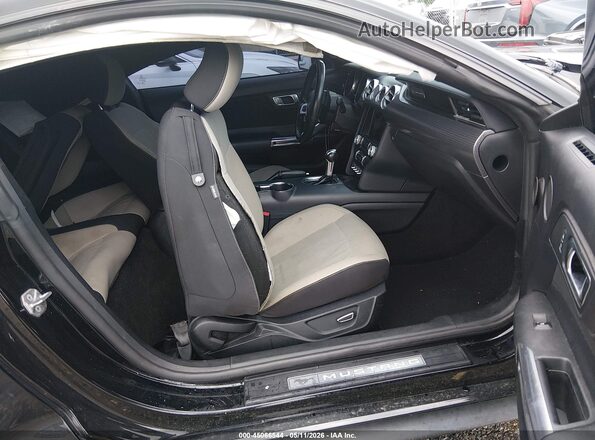 1FA6P8CF6J5152623 2018 FORD MUSTANG Black Widok wnętrza z przodu