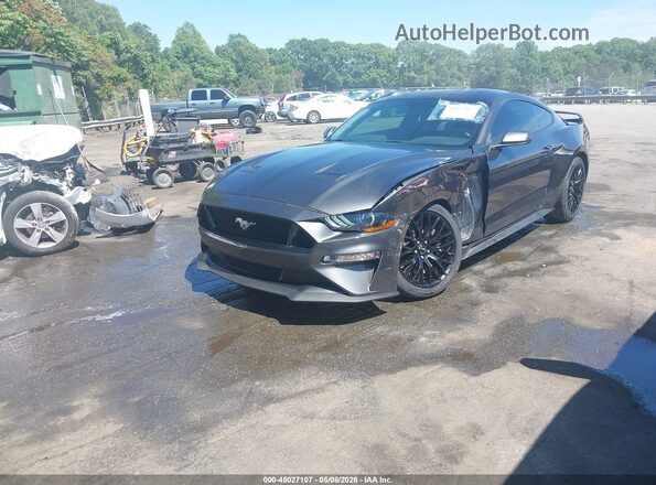 1FA6P8CF6K5111510 2019 FORD MUSTANG Gray Front left