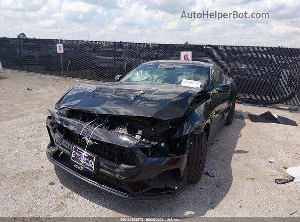 1FA6P8CF6S5401455 2025 FORD MUSTANG Black წინა მარცხენა ხედი სამი მეოთხედიდან