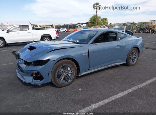 1FA6P8CF6S5404825 2025 FORD MUSTANG Light Blue Front left