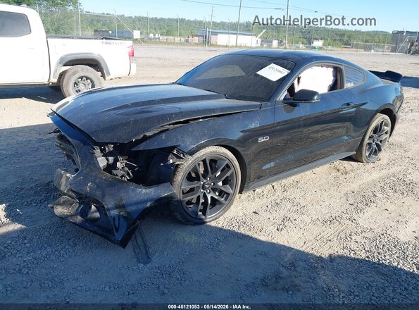 1FA6P8CF7G5219609 2016 FORD MUSTANG Black Առջևի ձախ երեք քառորդ տեսարան