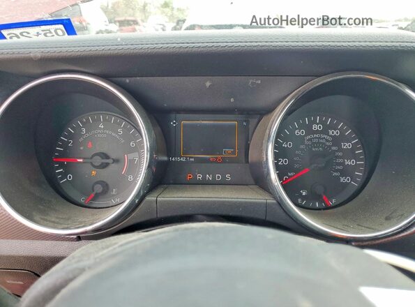1FA6P8CF7G5267529 2016 FORD MUSTANG Red Вид щитка приладів