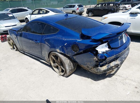 1FA6P8CF7R5401653 2024 FORD MUSTANG Blue Задня ліва чверть