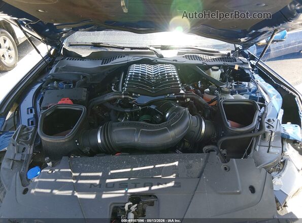 1FA6P8CF7R5401653 2024 FORD MUSTANG Blue Вид ззаду