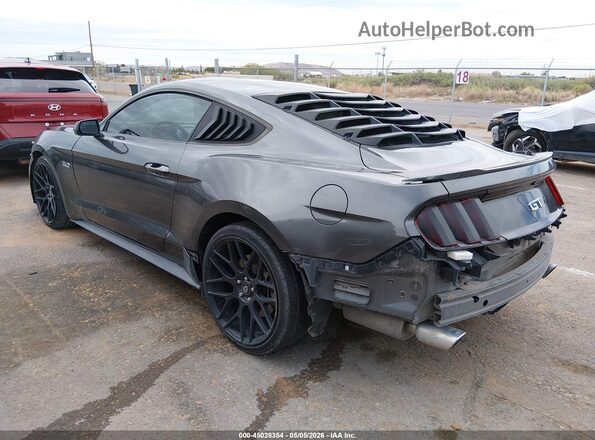 1FA6P8CF8H5344247 2017 FORD MUSTANG Gray Tył lewy