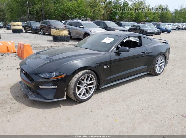1FA6P8CF8J5146953 2018 FORD MUSTANG Gray Առջևի ձախ երեք քառորդ տեսարան