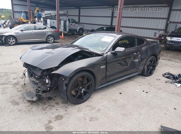 1FA6P8CF9J5103447 2018 FORD MUSTANG Серый Передняя левая четверть