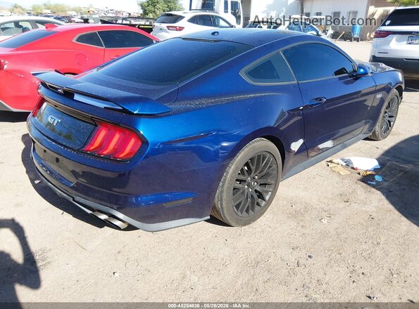 1FA6P8CF9L5130568 2020 FORD MUSTANG Синий Задняя правая четверть