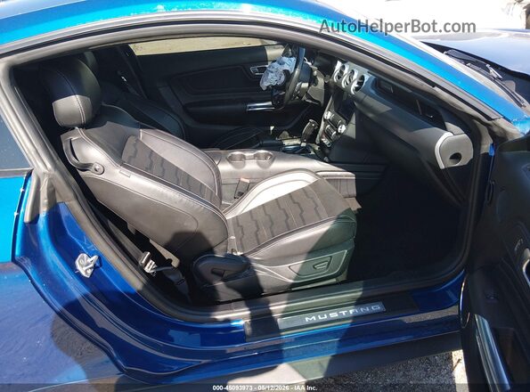 1FA6P8CF9N5133635 2022 FORD MUSTANG Blue Widok wnętrza z przodu