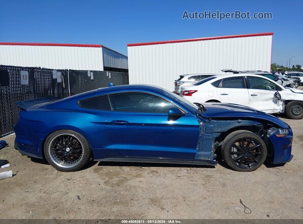 1FA6P8CF9N5133635 2022 FORD MUSTANG Blue Widok wnętrza z tyłu