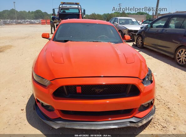 1FA6P8CFXG5322572 2016 FORD MUSTANG Orange Widok zestawu wskaźników