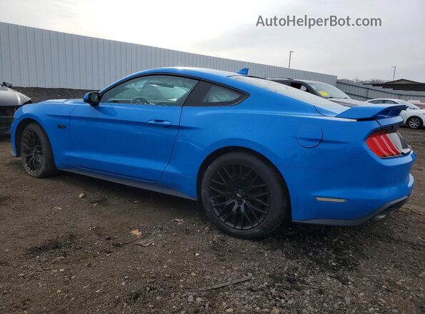 1FA6P8CFXN5139993 2022 FORD MUSTANG Blue Tył lewy