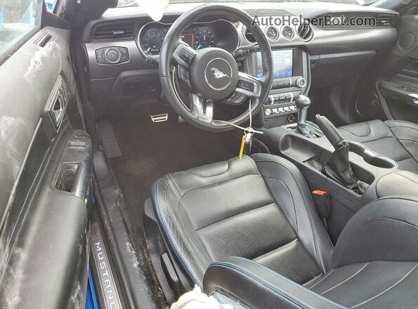 1FA6P8CFXN5139993 2022 FORD MUSTANG Blue Widok deski rozdzielczej