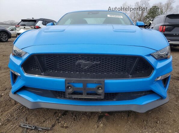 1FA6P8CFXN5139993 2022 FORD MUSTANG Blue Widok z przodu