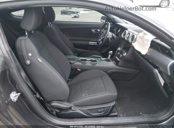 1FA6P8CFXN5148290 2022 FORD MUSTANG Черный Вид салона спереди