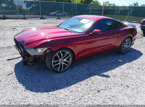 1FA6P8TH0G5201261 2016 FORD MUSTANG Red Передня ліва чверть