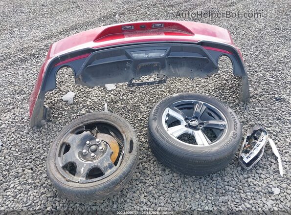 1FA6P8TH0J5145085 2018 FORD MUSTANG Темно-бордовый Вид щитка приборов