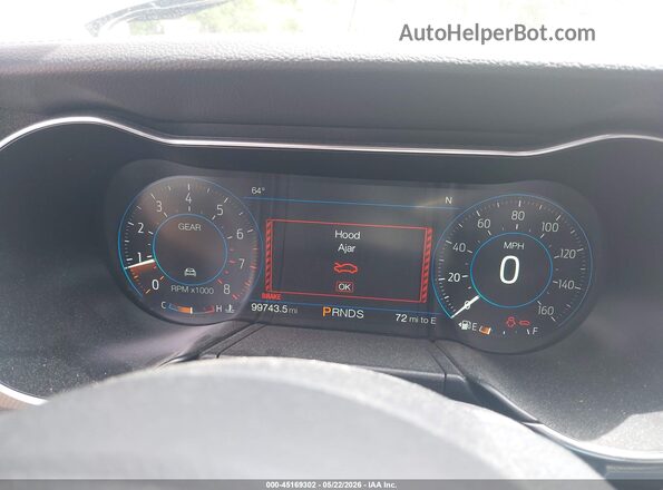 1FA6P8TH1J5167466 2018 FORD MUSTANG Gray Vista de los asientos traseros