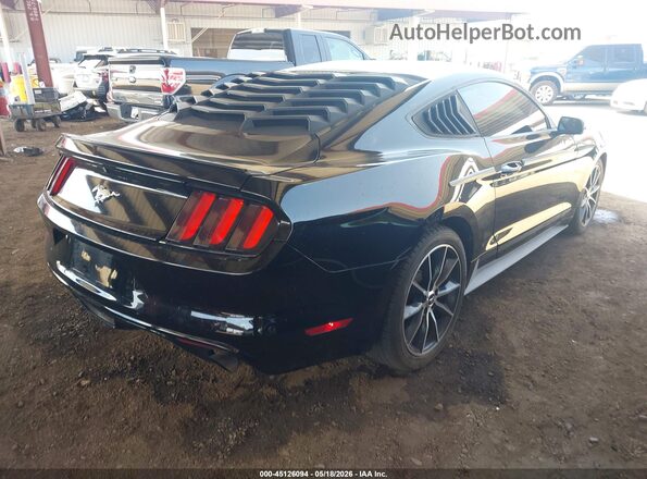 1FA6P8TH2G5237596 2016 FORD MUSTANG Черный Задняя правая четверть