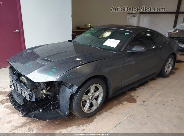 1FA6P8TH2K5166232 2019 FORD MUSTANG Gray Передня ліва чверть