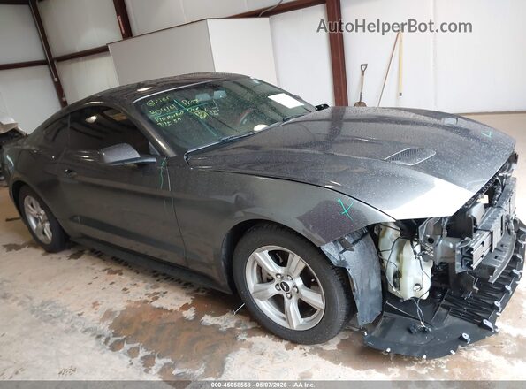 1FA6P8TH2K5166232 2019 FORD MUSTANG Gray Вид задньої частини салону