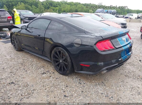 1FA6P8TH2K5194001 2019 FORD MUSTANG Black Задня ліва чверть