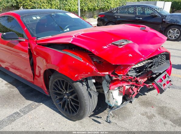 1FA6P8TH2M5150115 2021 FORD MUSTANG Красный Вид спереди