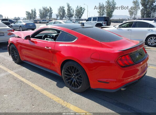 1FA6P8TH2M5150115 2021 FORD MUSTANG Красный Задняя левая четверть
