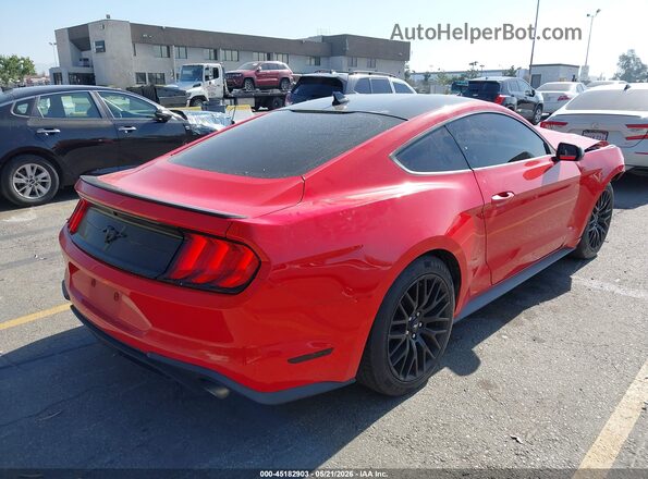 1FA6P8TH2M5150115 2021 FORD MUSTANG Красный Задняя правая четверть