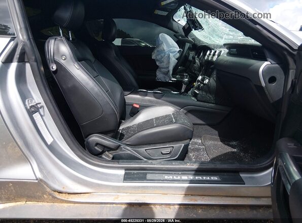 1FA6P8TH2P5105499 2023 FORD MUSTANG Серебряный Вид салона спереди
