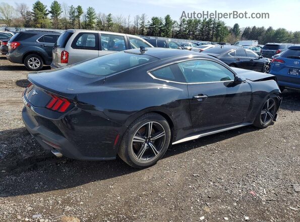 1FA6P8TH2R5139834 2024 FORD MUSTANG Черный Задняя правая четверть