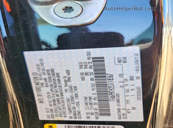 1FA6P8TH2S5118567 2025 FORD MUSTANG Black 