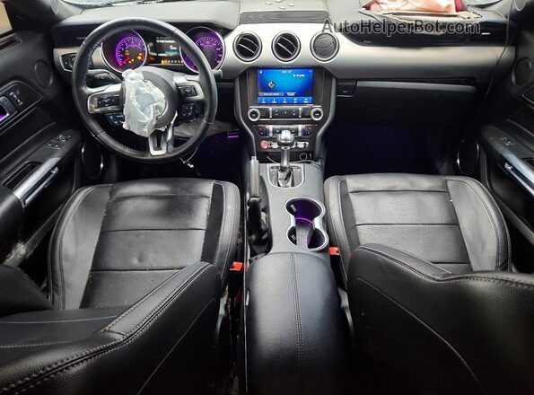 1FA6P8TH3N5140825 2022 FORD MUSTANG Black წინა პანელის ხედი