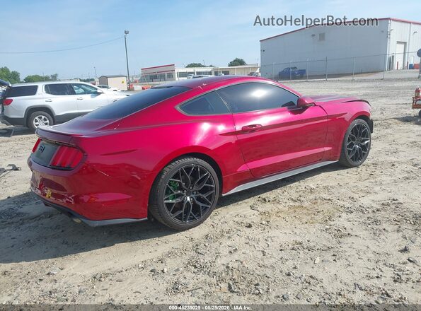 1FA6P8TH4H5322120 2017 FORD MUSTANG Красный Задняя правая четверть