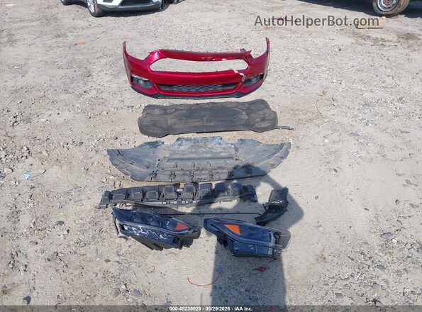 1FA6P8TH4H5322120 2017 FORD MUSTANG Красный Вид щитка приборов