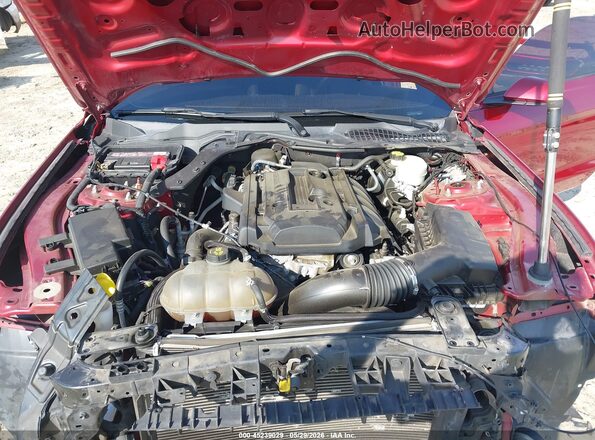1FA6P8TH4H5322120 2017 FORD MUSTANG Красный Вид сзади