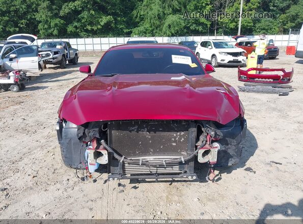 1FA6P8TH4H5322120 2017 FORD MUSTANG Красный Вид задней части салона