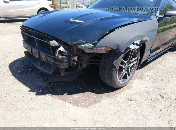 1FA6P8TH4J5108475 2018 FORD MUSTANG Black Front view