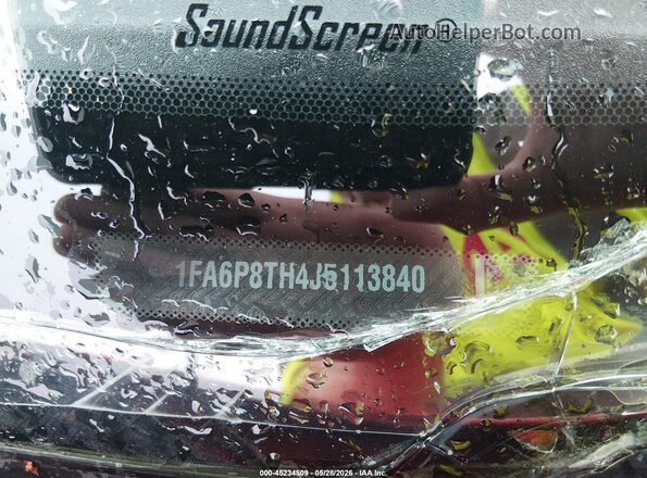 1FA6P8TH4J5113840 2018 FORD MUSTANG Red Engine compartment view